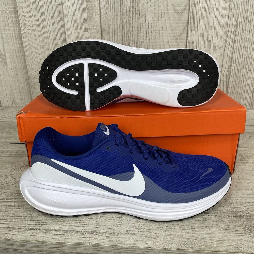Men's Nike Revolution 8 Size 12 Deep Royal Blue Indigo White Shoes HJ9198-401